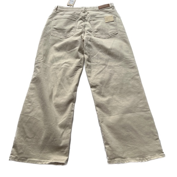 PART TWO Jeans Light Tan Ankle Pants High Waist Straight Leg Size 35"  New NWT - Picture 2 of 10